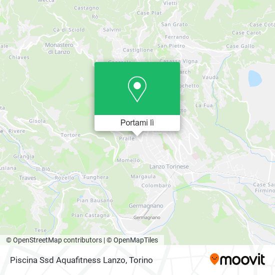 Mappa Piscina Ssd Aquafitness Lanzo
