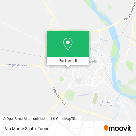 Mappa Via Monte Santo