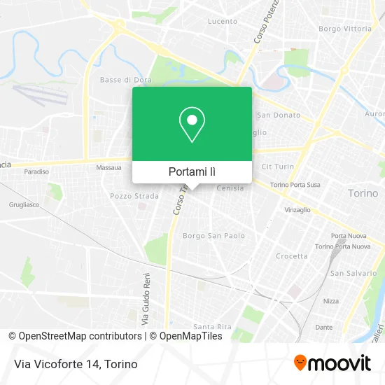 Mappa Via Vicoforte  14