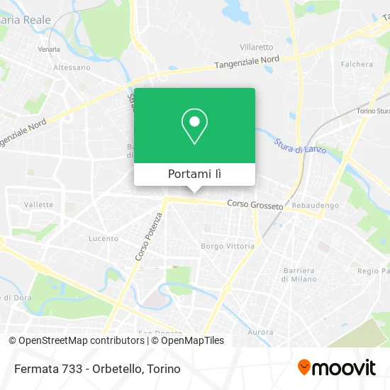 Mappa Fermata 733 - Orbetello