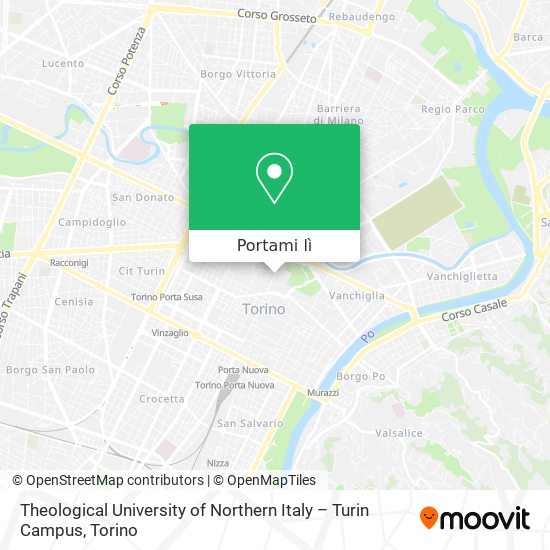 Mappa Theological University of Northern Italy – Turin Campus