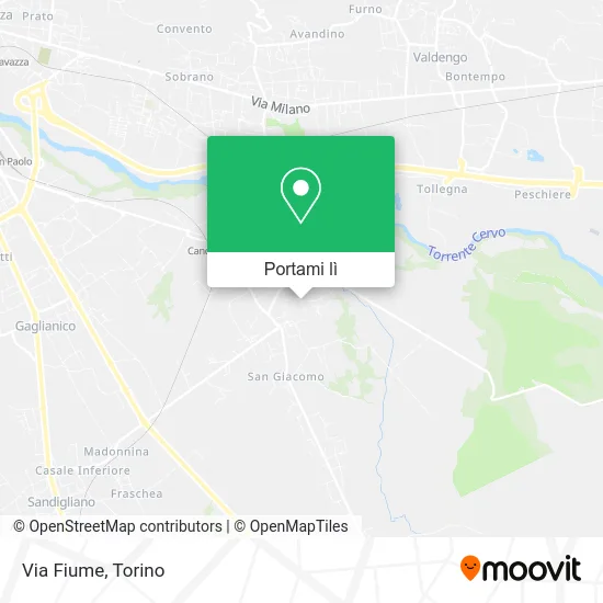 Mappa Via Fiume