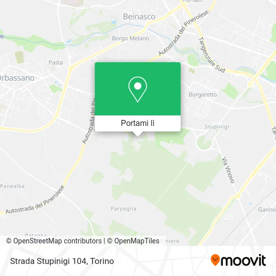Mappa Strada Stupinigi 104