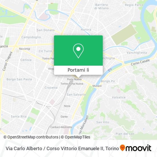 Mappa Via Carlo Alberto / Corso Vittorio Emanuele II