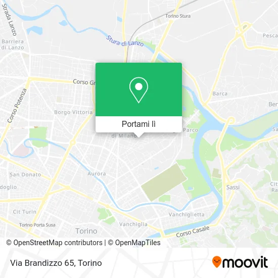 Mappa Via Brandizzo  65