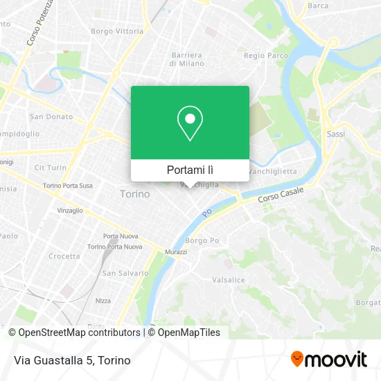 Mappa Via Guastalla  5