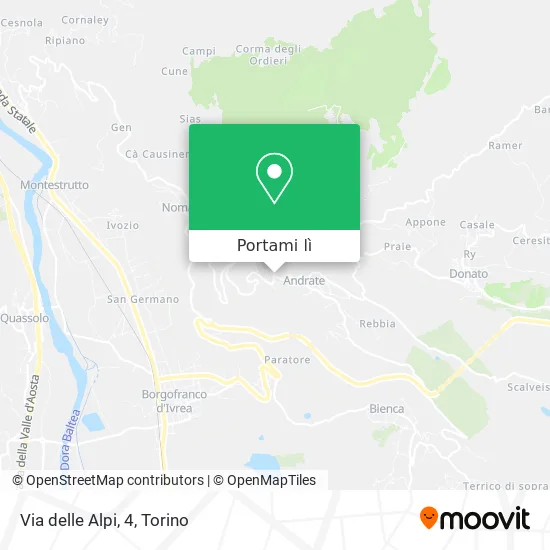 Mappa Via delle Alpi, 4