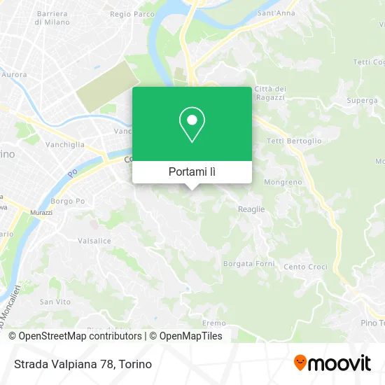 Mappa Strada Valpiana 78