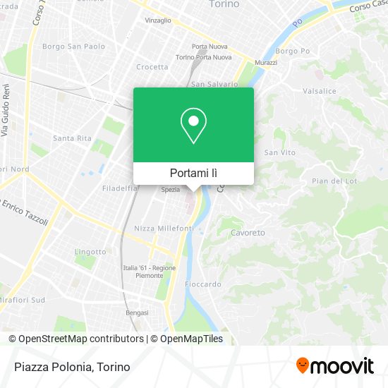 Mappa Piazza Polonia