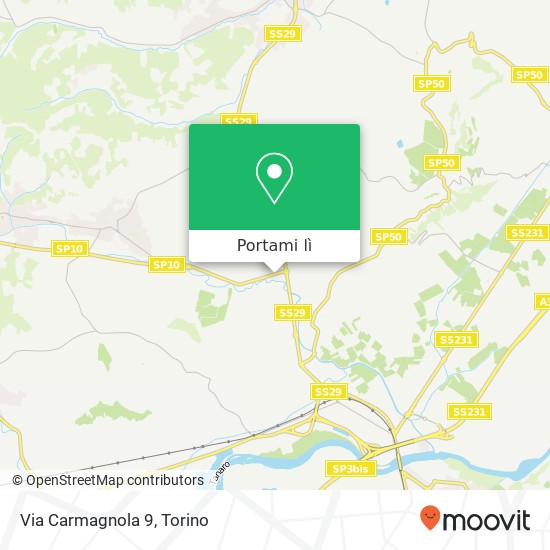 Mappa Via Carmagnola 9