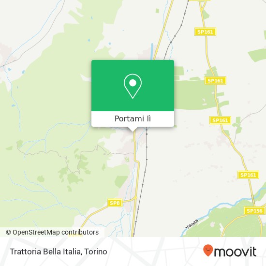 Mappa Trattoria Bella Italia, Via Castello 12039 Verzuolo