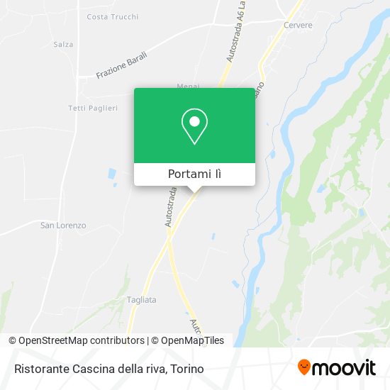 Mappa Ristorante Cascina della riva