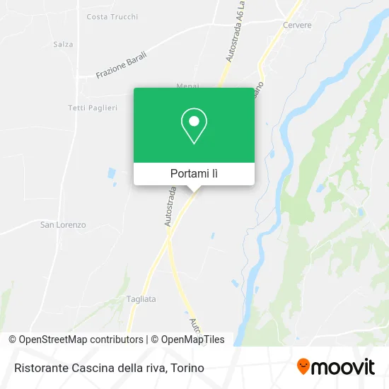 Mappa Ristorante Cascina della riva