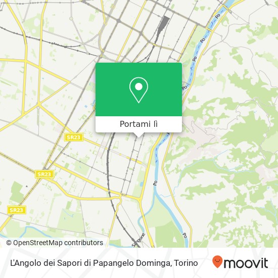 Mappa L'Angolo dei Sapori di Papangelo Dominga, Via Garessio, 5 10126 Torino