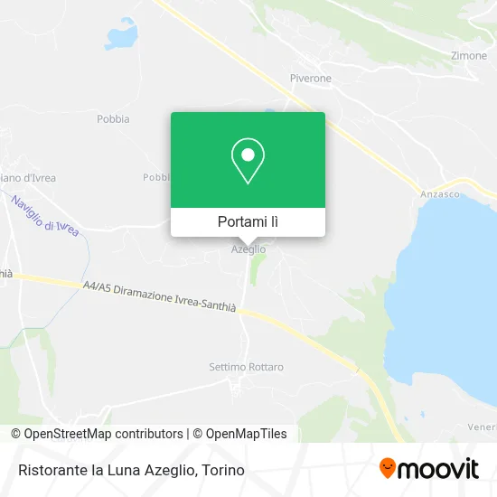 Mappa Ristorante la Luna Azeglio
