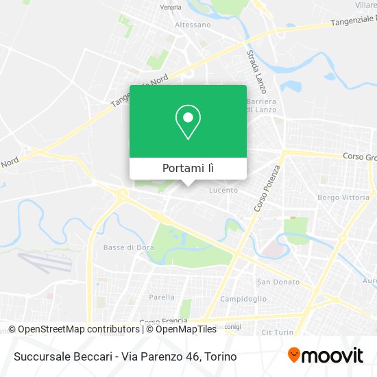 Mappa Succursale Beccari - Via Parenzo 46