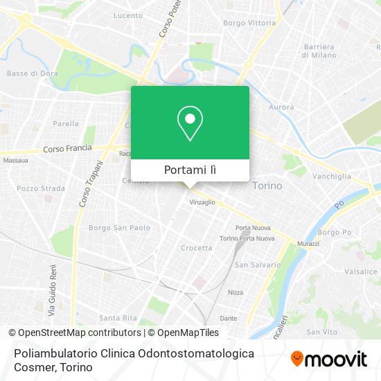 Mappa Poliambulatorio Clinica Odontostomatologica Cosmer