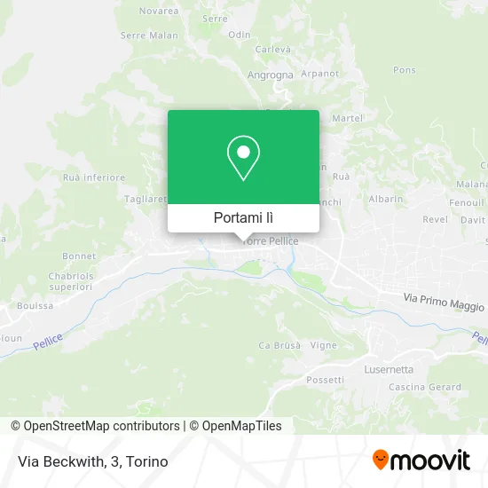 Mappa Via Beckwith, 3