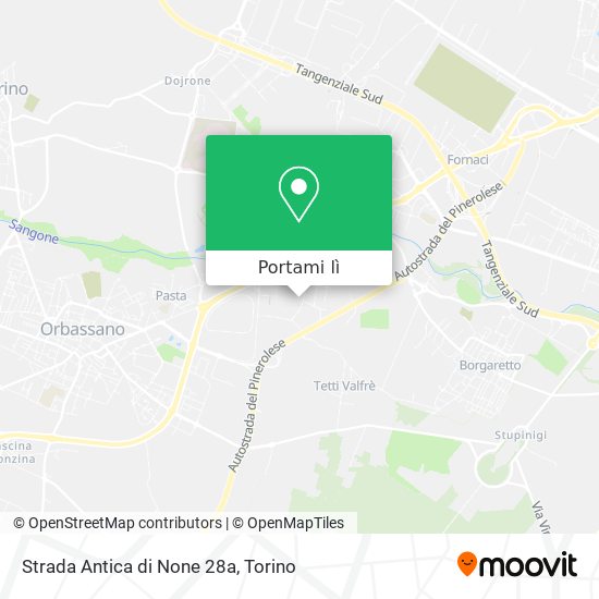 Mappa Strada Antica di None 28a