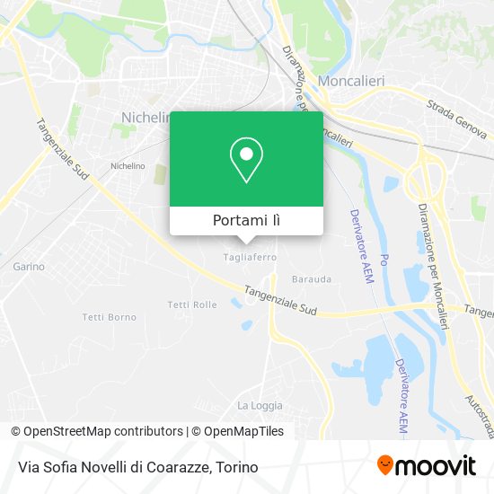 Mappa Via Sofia Novelli di Coarazze