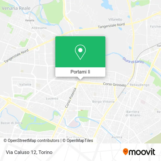 Mappa Via Caluso 12