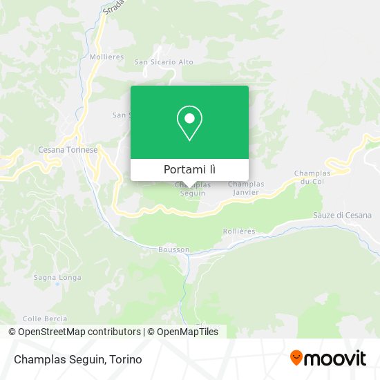 Mappa Champlas Seguin