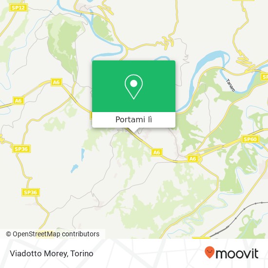 Mappa Viadotto Morey