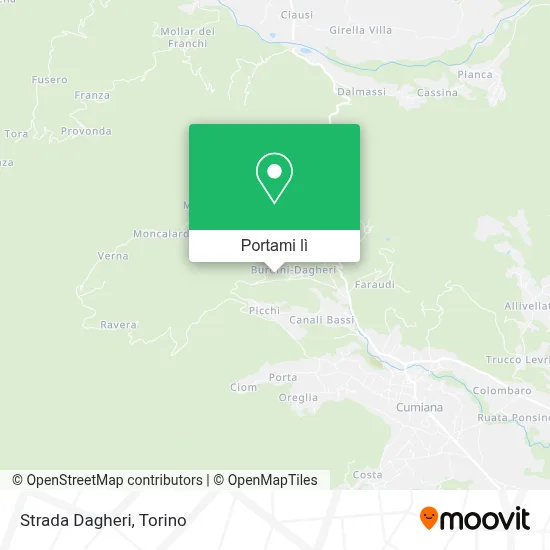 Mappa Strada Dagheri