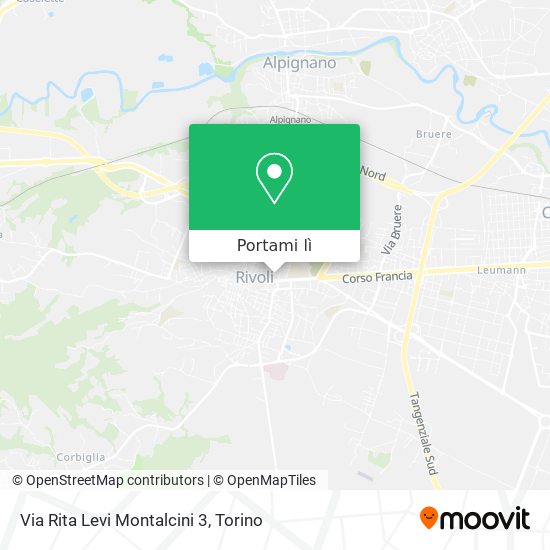 Mappa Via Rita Levi Montalcini 3