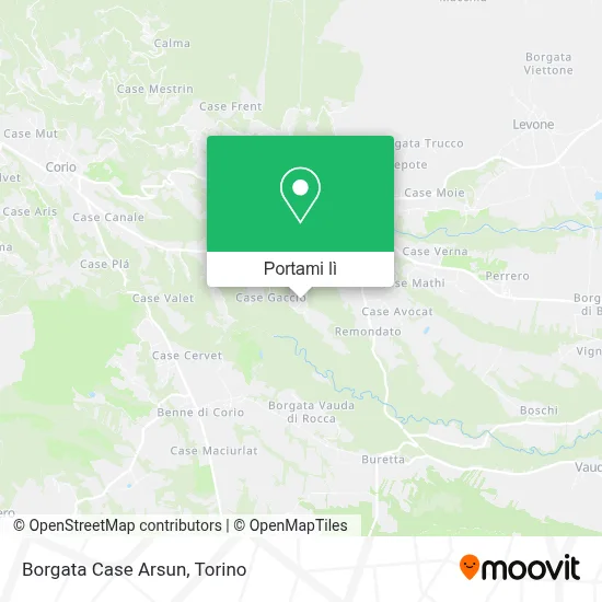 Mappa Borgata Case Arsun