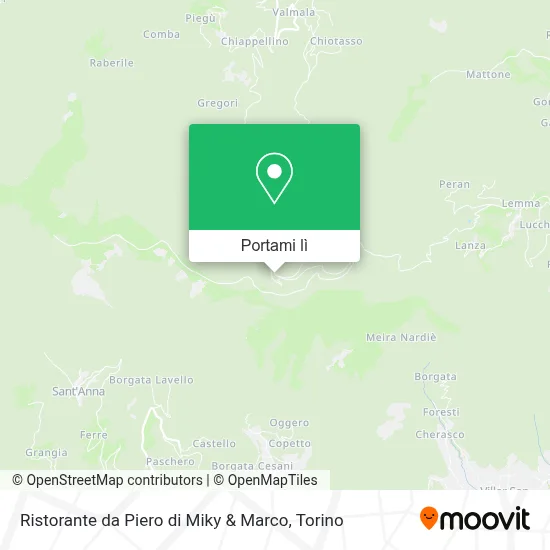 Mappa Ristorante da Piero di Miky & Marco
