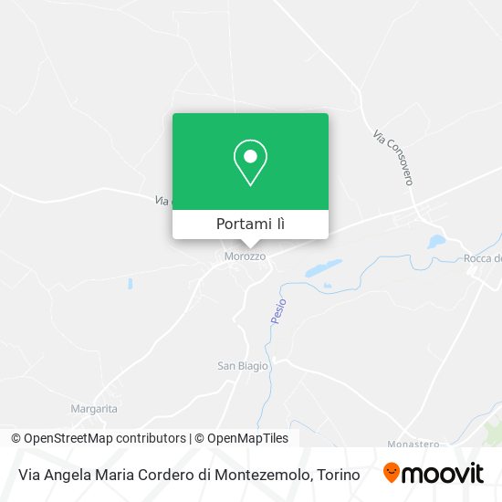 Mappa Via Angela Maria Cordero di Montezemolo