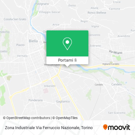 Mappa Zona Industriale Via Ferruccio Nazionale