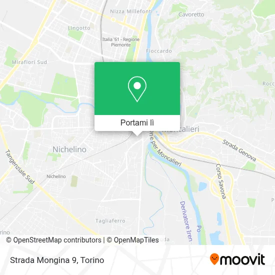 Mappa Strada Mongina  9