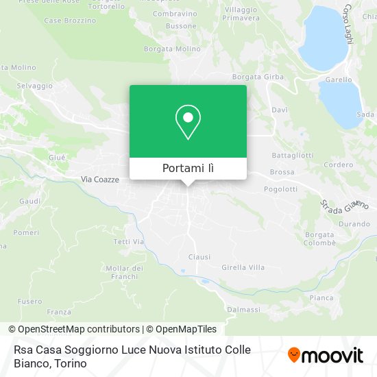Mappa Rsa Casa Soggiorno Luce Nuova Istituto Colle Bianco