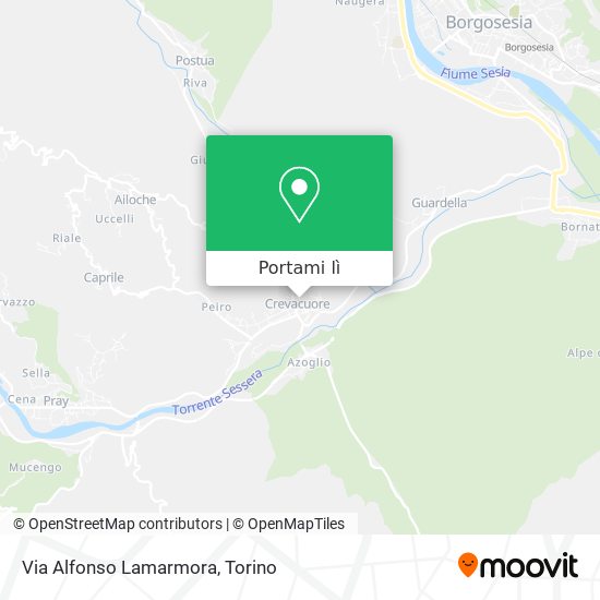 Mappa Via Alfonso Lamarmora