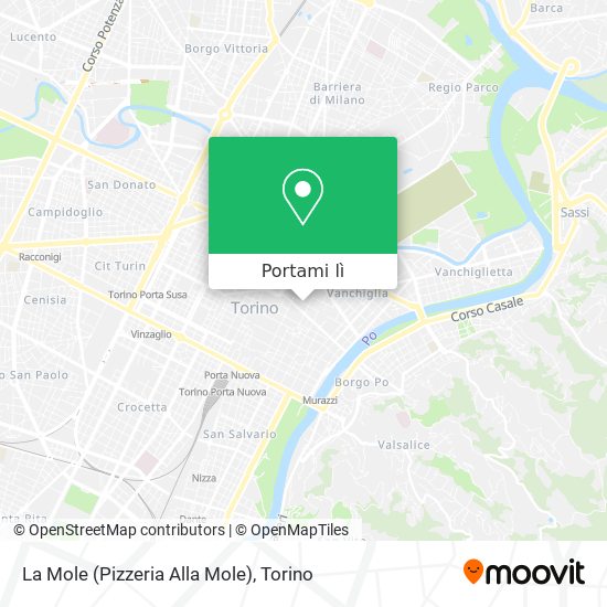 Mappa La Mole (Pizzeria Alla Mole)