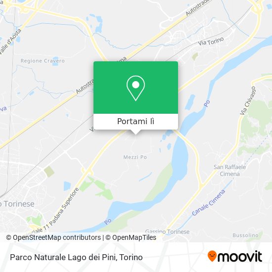 Mappa Parco Naturale Lago dei Pini