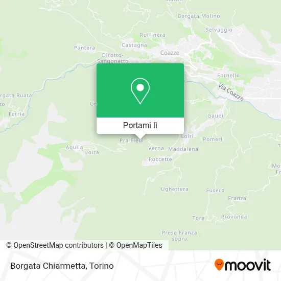 Mappa Borgata Chiarmetta
