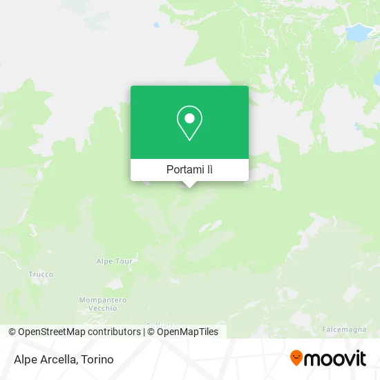 Mappa Alpe Arcella