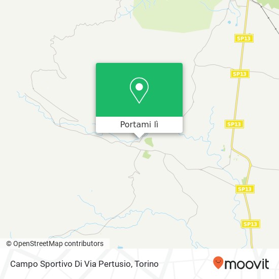 Mappa Campo Sportivo Di Via Pertusio