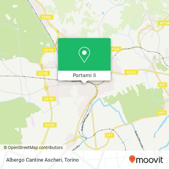 Mappa Albergo Cantine Ascheri