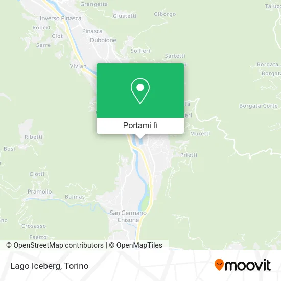 Mappa Lago Iceberg