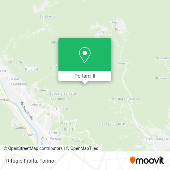 Mappa Rifugio Fraita