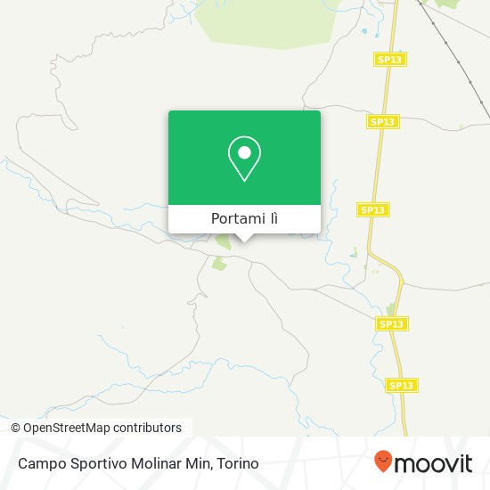 Mappa Campo Sportivo Molinar Min
