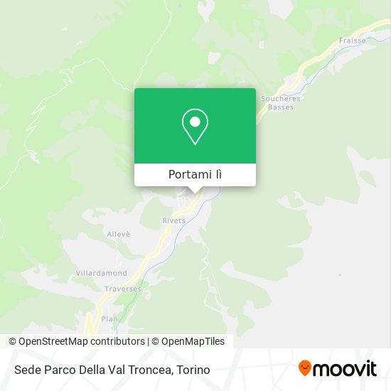 Mappa Sede Parco Della Val Troncea