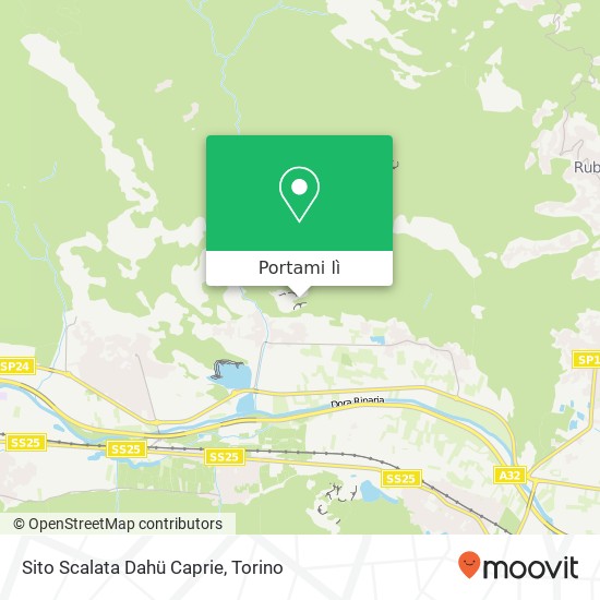 Mappa Sito Scalata Dahü Caprie