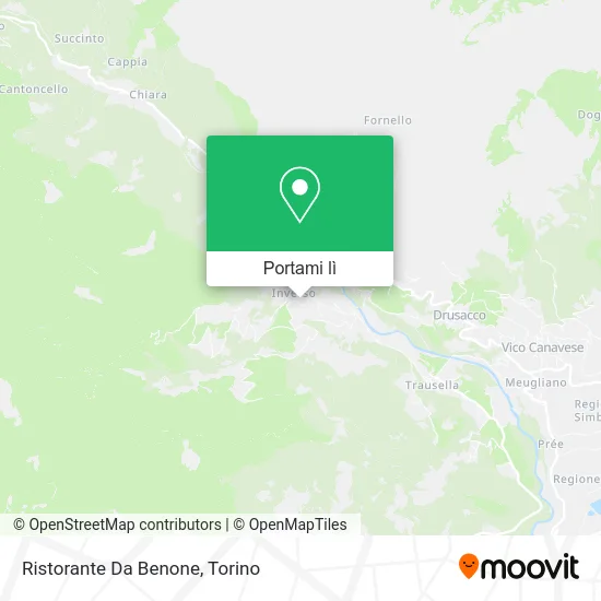 Mappa Ristorante Da Benone