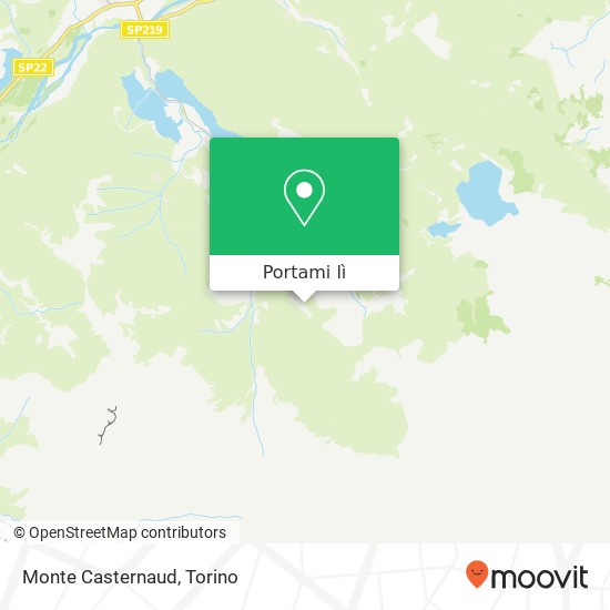 Mappa Monte Casternaud