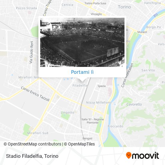 Mappa Stadio Filadelfia